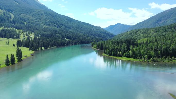 森林山川河流湖泊自然风光风景航拍中国地理