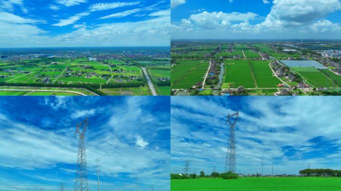 沙溪半泾村盛夏农村风景线