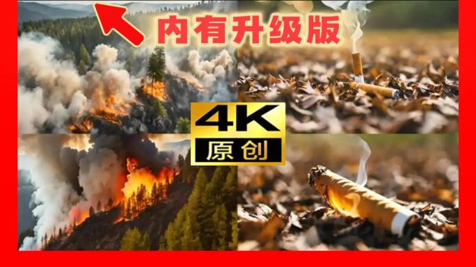 森林火灾森林大火云南山火烟头造成火灾