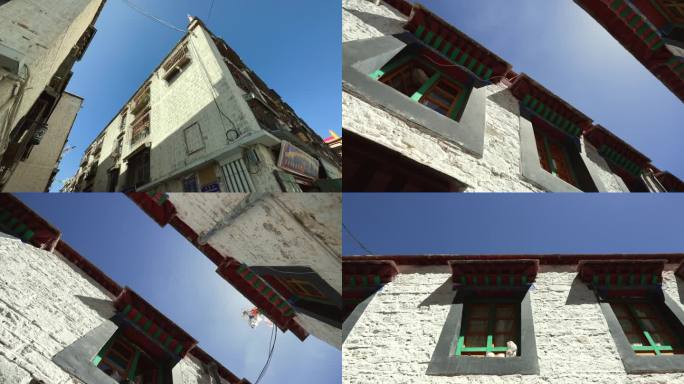 拉萨街景 拉萨藏式建筑