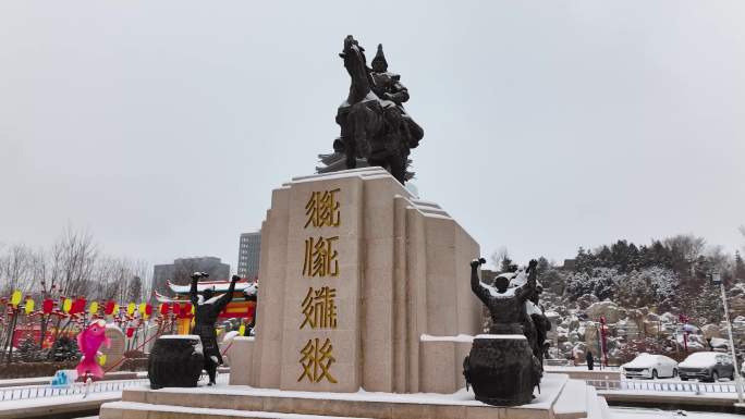 银川雪景阅海湾水上公园04