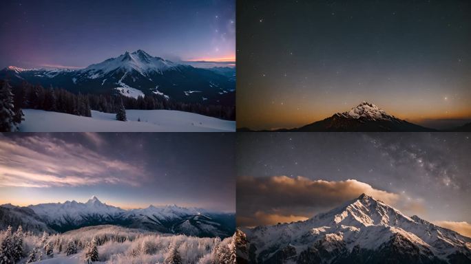 唯美高山星夜合集