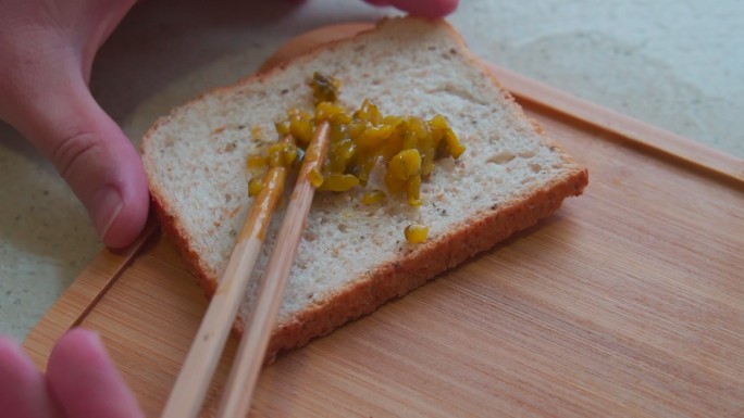 减脂早餐美食制作低卡饮食生菜豆皮面包