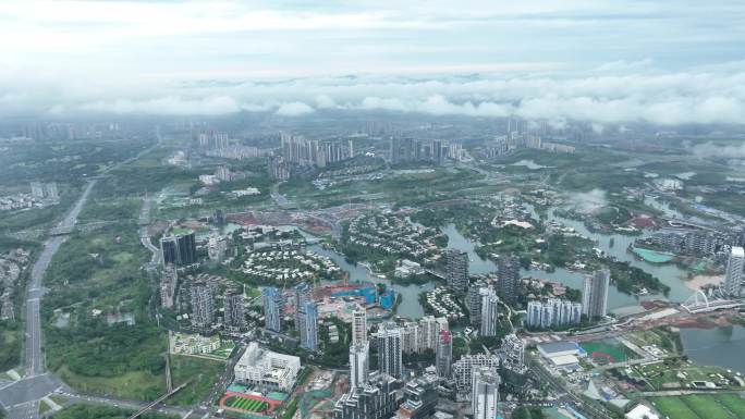 天府新区 麓湖生态城 麓湖 锦江 湖区