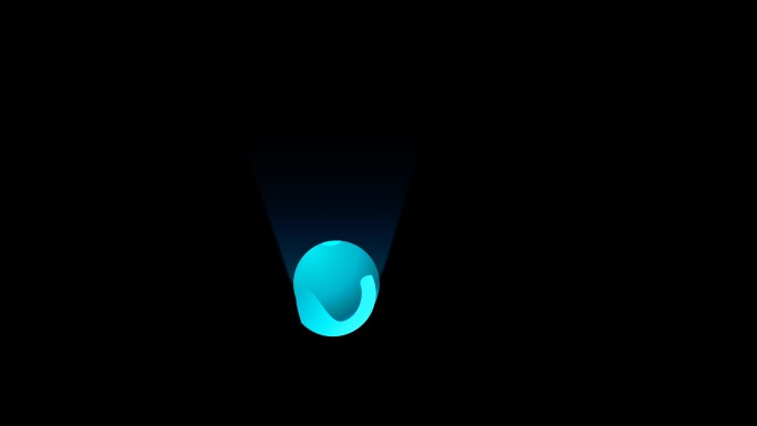 科技图标抛球蓝色动画
