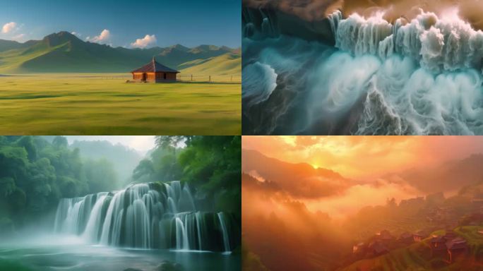 中国风景河山景色