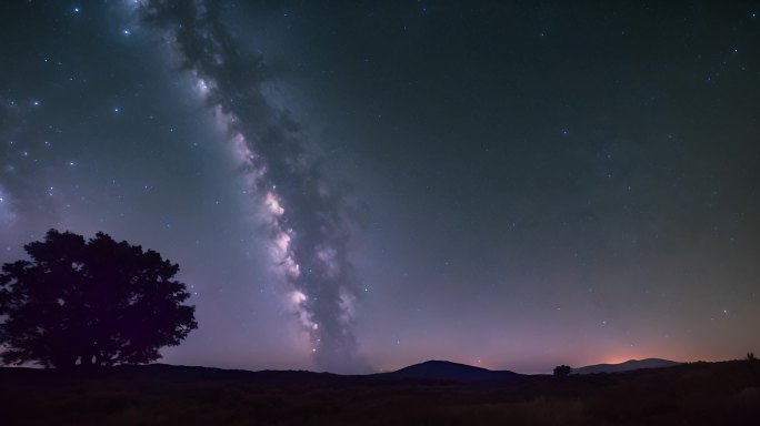 唯美银河星空素材视频