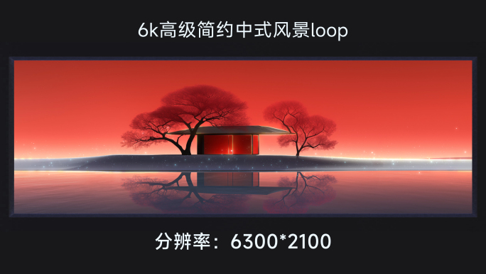 6k高级简约中式风景 loop