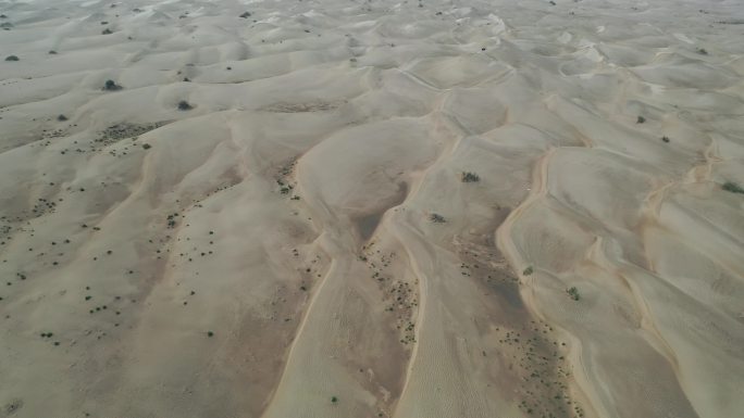 沙漠俯拍沙丘航拍荒漠丘陵