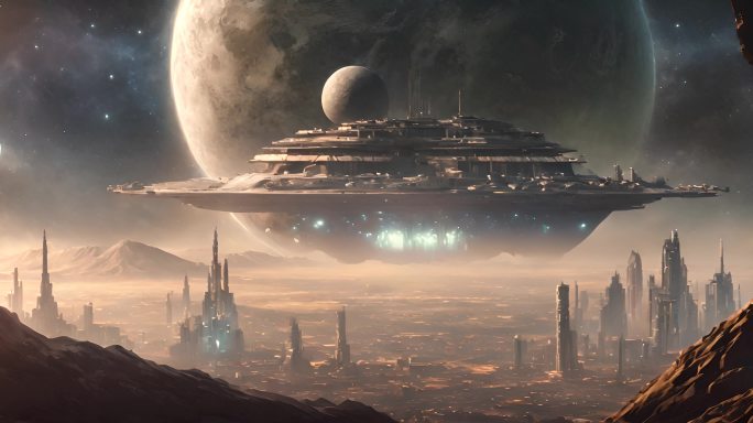 未来科技感背景视频素材星球