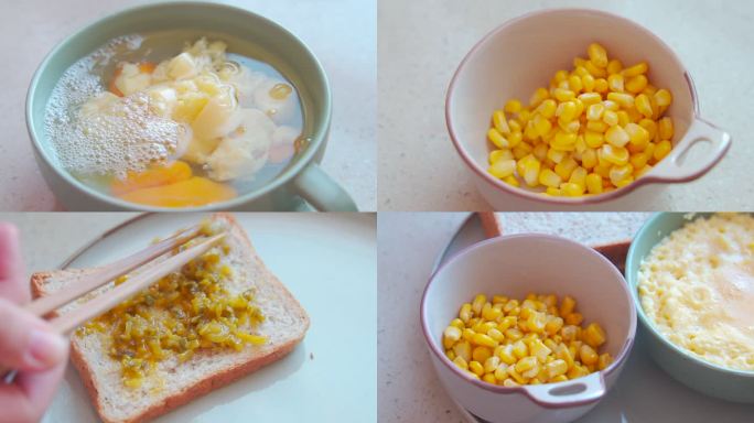 减脂早餐美食制作低卡饮食玉米鸡蛋羹