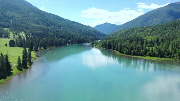 森林山川河流湖泊自然风光风景航拍中国地理