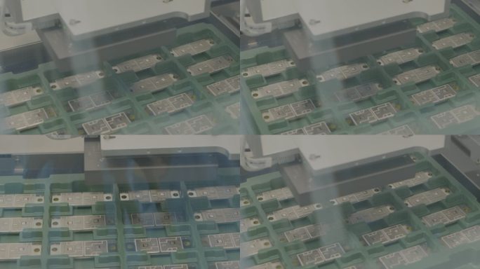 4K芯片生产检测封装品控视频素材