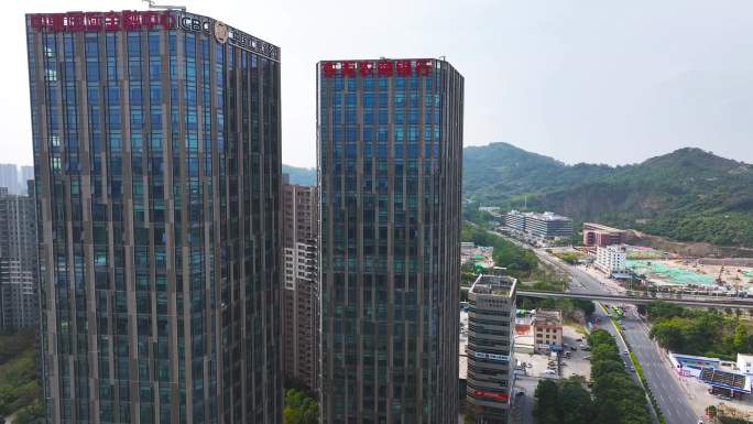 4K航拍广州南沙中惠国际金融中心