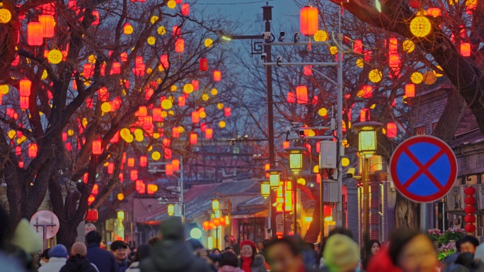 城市过年氛围