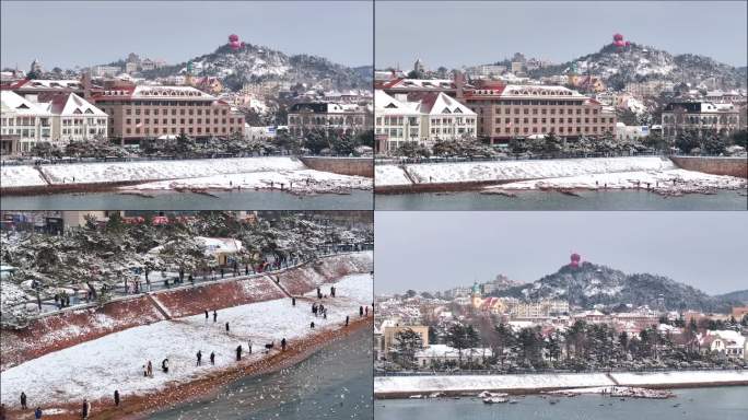 青岛雪景2024春