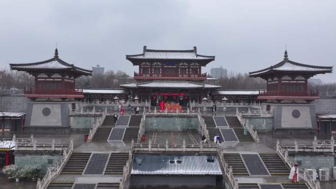 西安青龙寺雪景