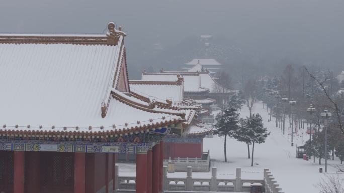 周至 楼观台雪景