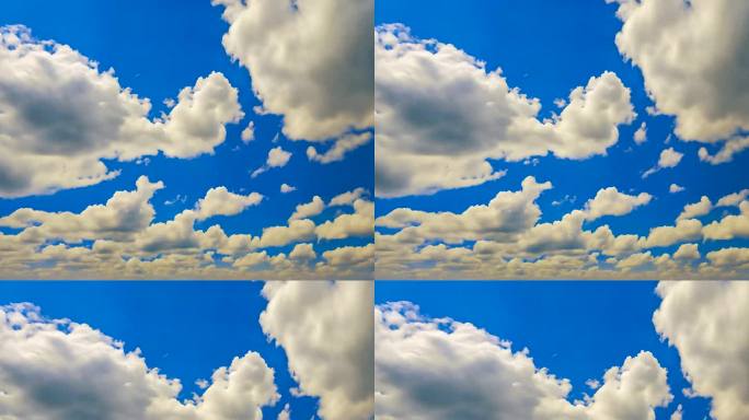 蓝天白云 云流动 天空空镜 云延时