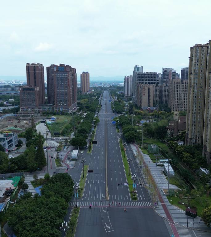 疫情成都 新都 城市街道 街景 建筑