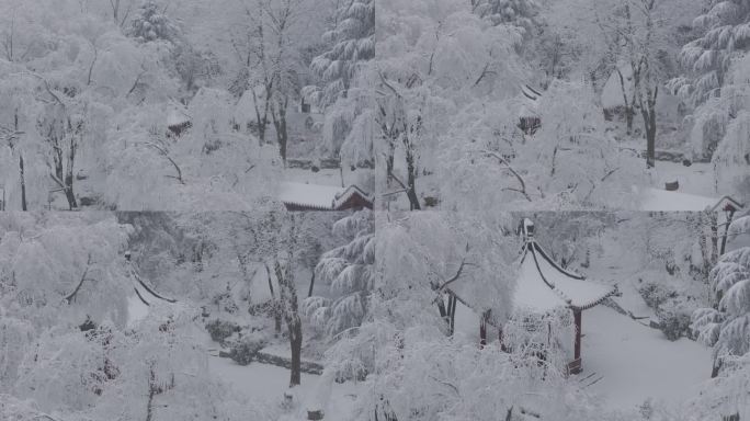 西安秦岭雪景翠华山