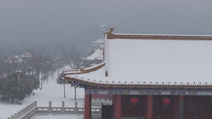 周至 楼观台雪景