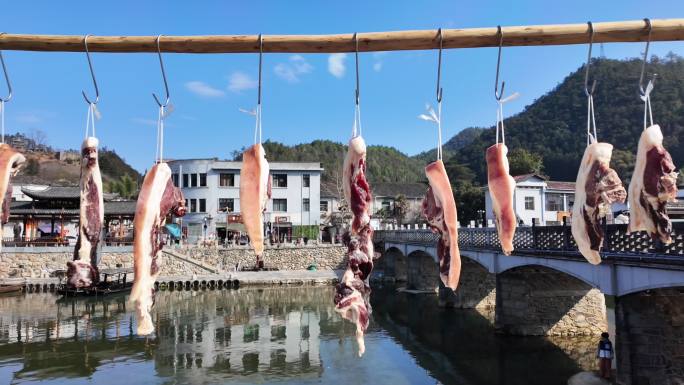 4K 腊肉 风吹肉 特产 家的味道