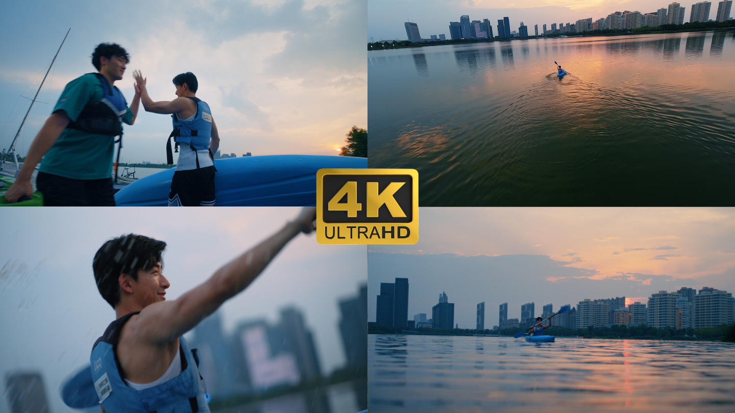 4K城市皮划艇运动
