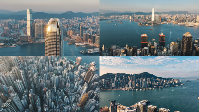 4K香港航拍地标合集