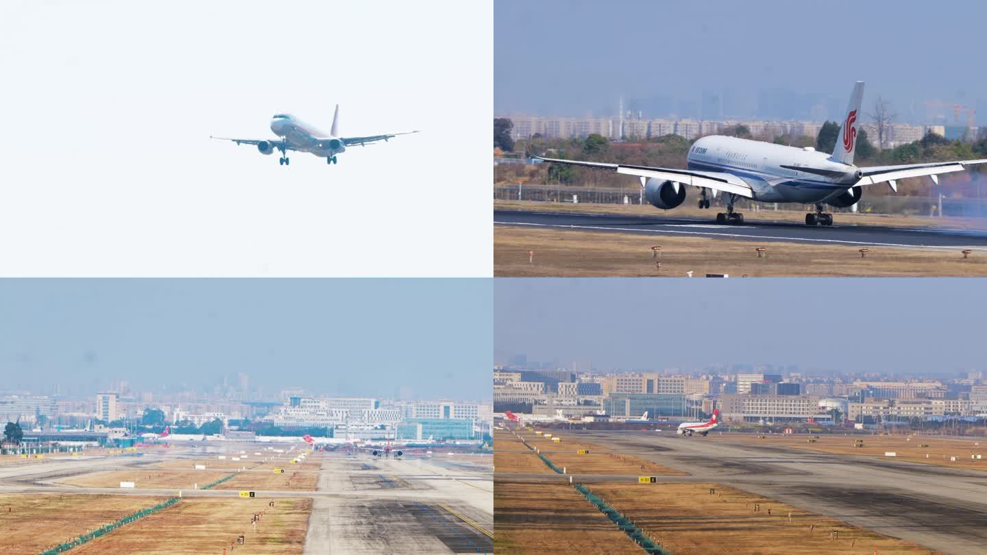 飞机降落重庆仙女山机场