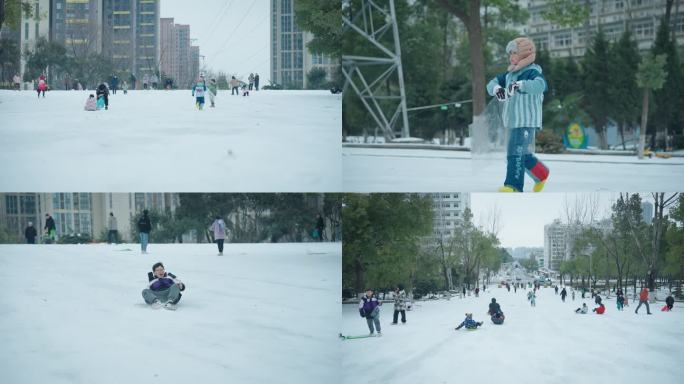 滑雪 玩雪 武汉 张公堤