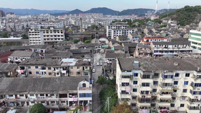 台州椒江老城区航拍