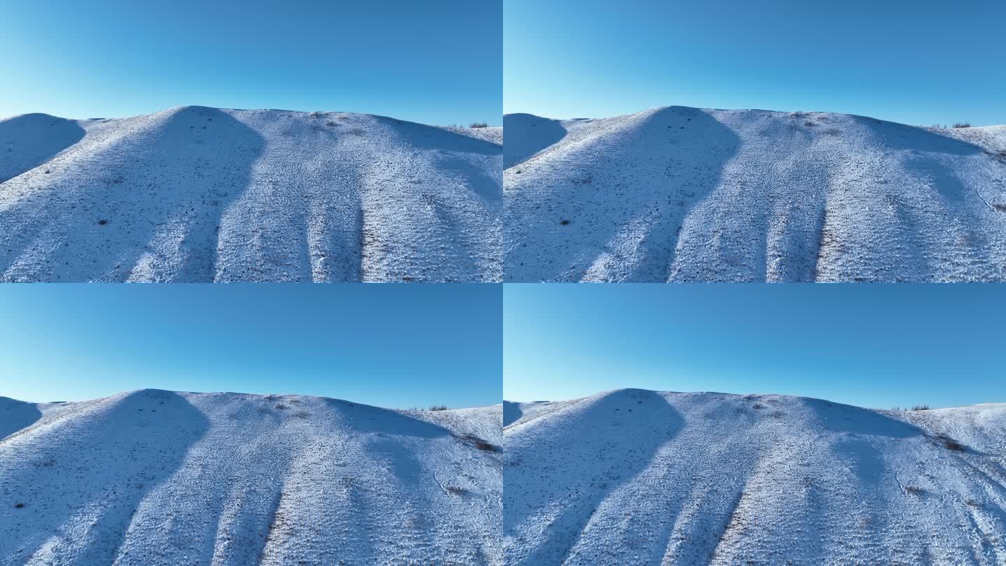 呼伦贝尔雪域丘陵山岭雪景