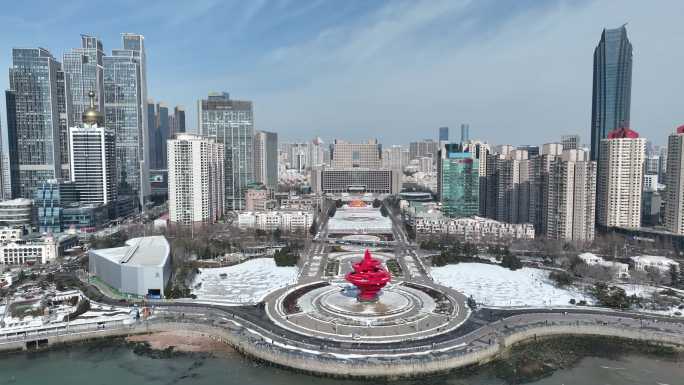 青岛老城区青岛雪景集合