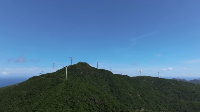 广东沿海风车山