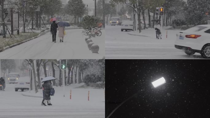 【4K】大雪天的情绪空镜
