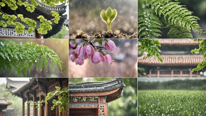 雨水/谷雨/惊蛰/春雨/立春