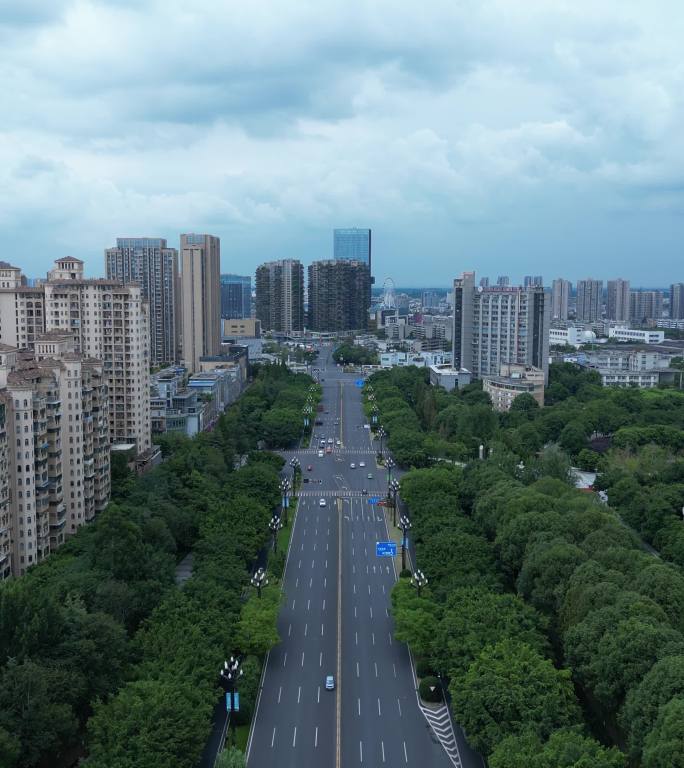 疫情成都 新都 城市街道 街景 建筑