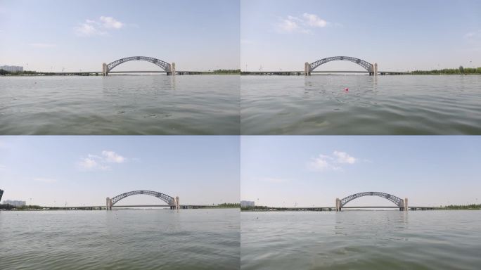 晋阳桥水面近距离拍摄