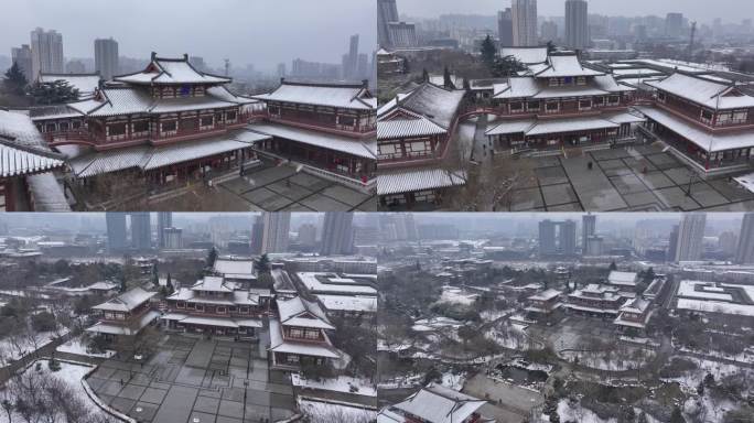西安青龙寺雪景