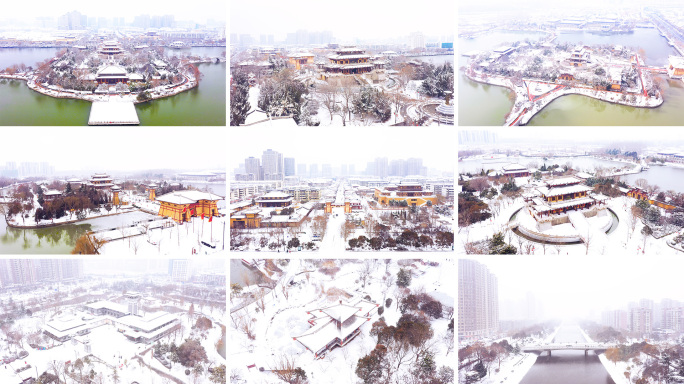 沛县汉城景区雪景