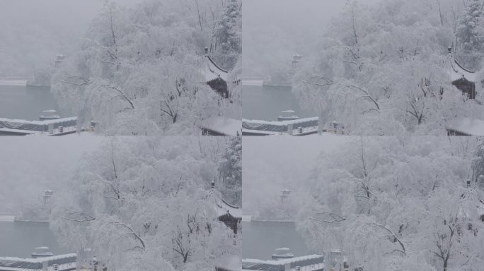 西安秦岭雪景翠华山