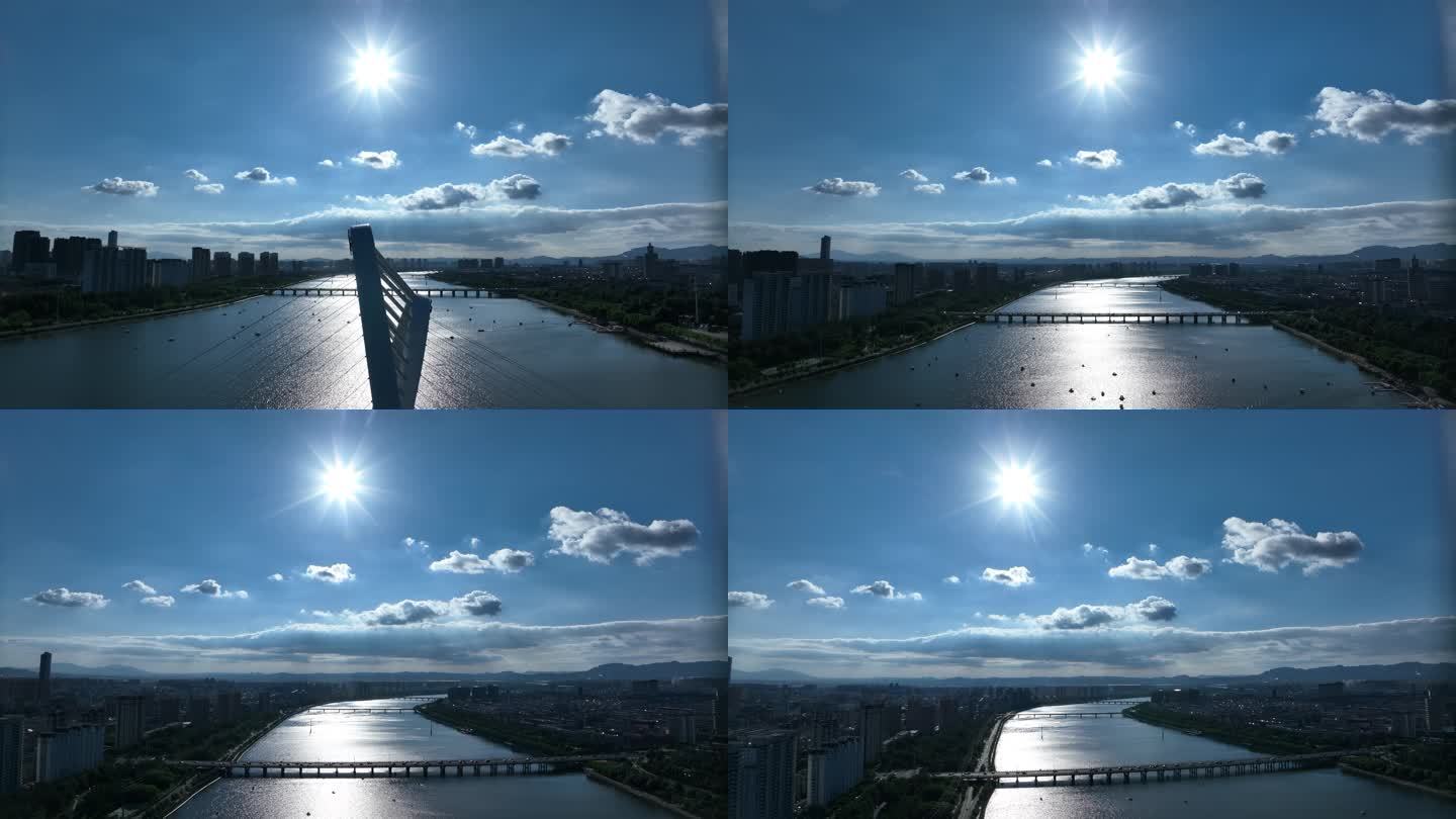 【4K航拍】城市风光 大桥 湖畔