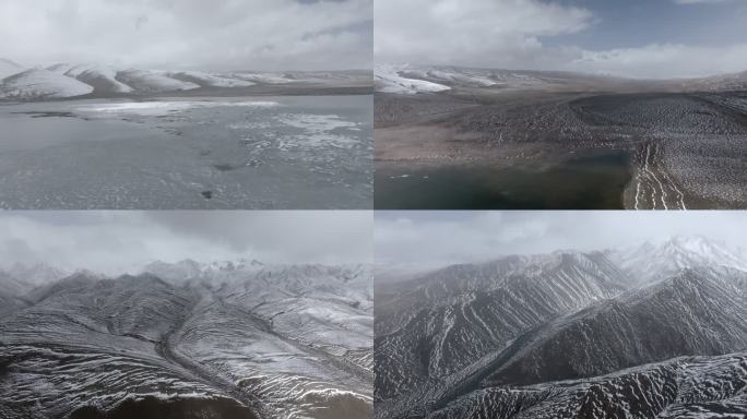 黑石北湖 雪山 湖泊 藏北高原