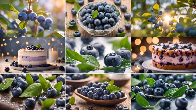 蓝莓采摘种植新鲜农家水果【原创可商用】