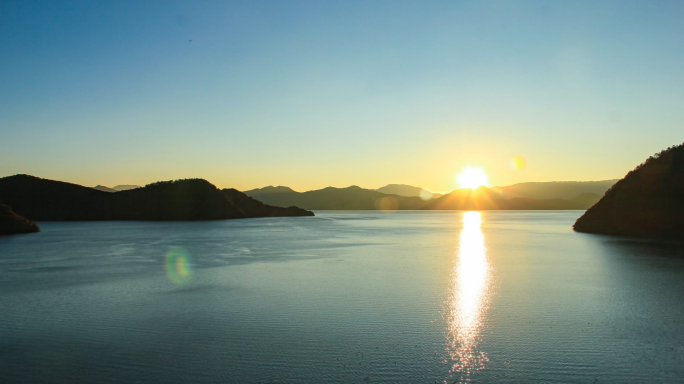 泸沽湖 泸沽湖日出延时