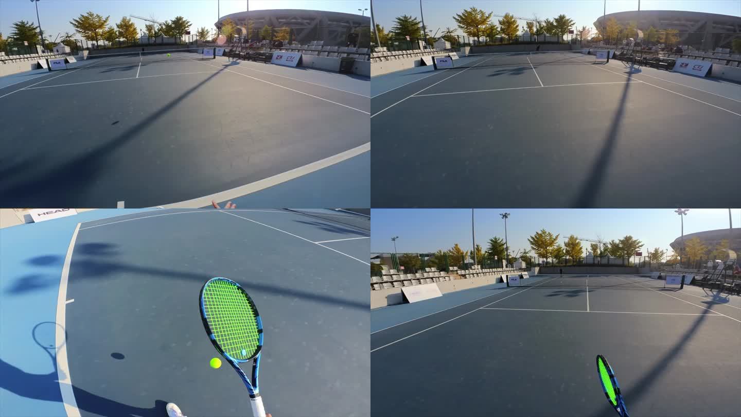 打网球 打网球第一视角