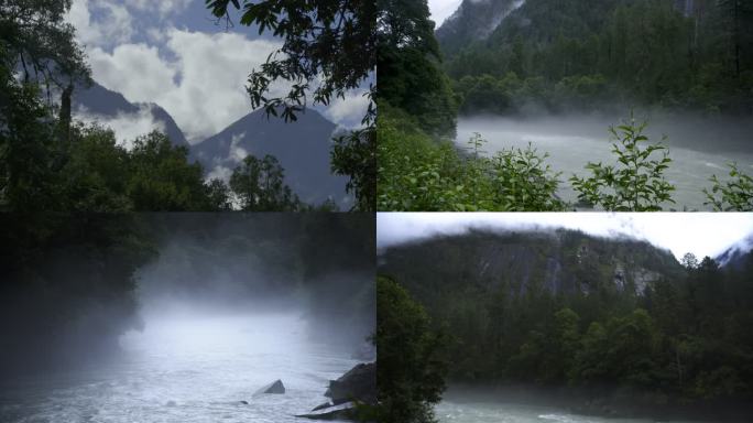 河流平流雾气烟雨江南 水汽通道 察隅墨脱