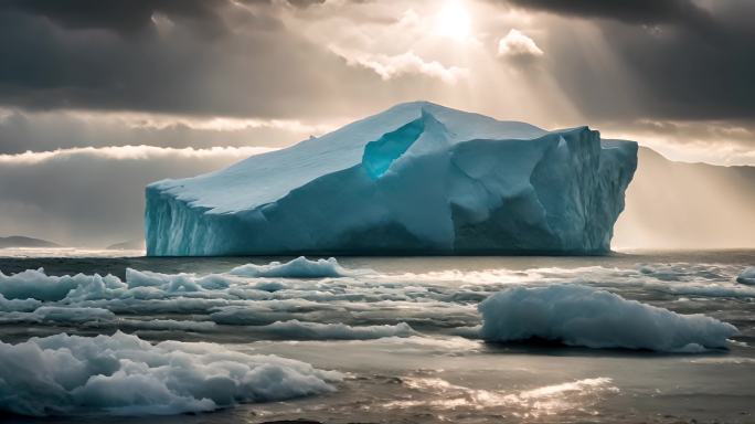 冰岛脱离的冰川