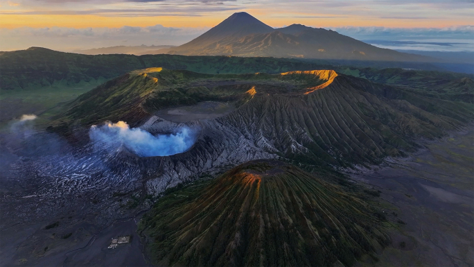 印尼bromo火山航拍延时混剪